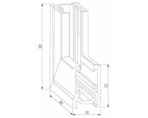 Соединитель угловой внутренний для треков накладных Elektrostandard Mini Magnetic a065640