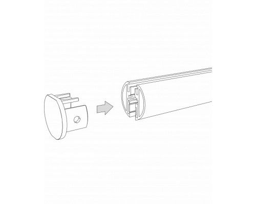 Заглушка для трека Elektrostandard Mini Magnetic a067267