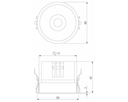 Встраиваемый светильник Elektrostandard Forte a069412