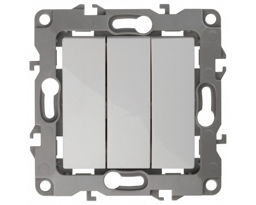 Выключатель трехклавишный без рамки Эра Эра 12 12-1107-01