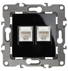Розетка двойная Ethernet RJ-45 без рамки Эра Эра 12 12-3108-06