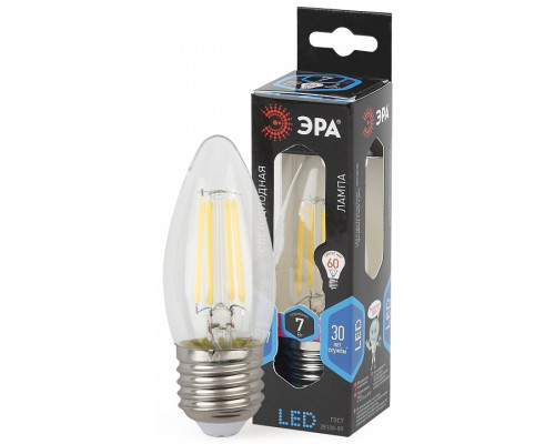 Лампа светодиодная Эра F-LED E27 7Вт 4000K F-LED B35-7W-840-E27