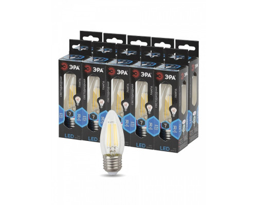 Лампа светодиодная Эра F-LED E27 7Вт 4000K F-LED B35-7W-840-E27