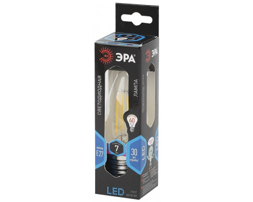Лампа светодиодная Эра F-LED E27 7Вт 4000K F-LED B35-7W-840-E27