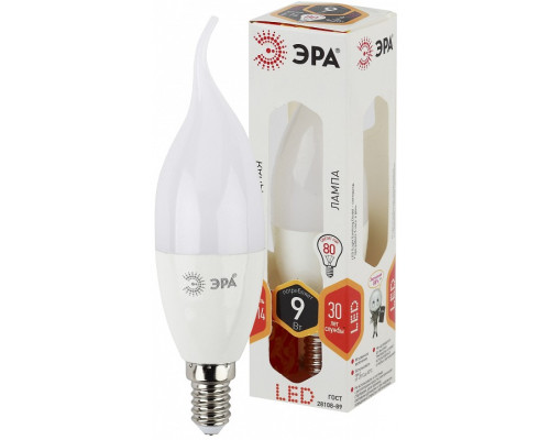 Лампа светодиодная Эра Стандарт LED BXS-9W-827-E14