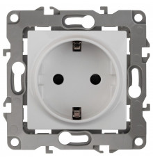 Розетка с заземлением, без рамки Эра Эра 12 12-2011-01