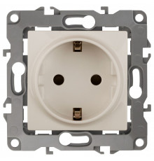 Розетка с заземлением, без рамки Эра Эра 12 12-2111-02