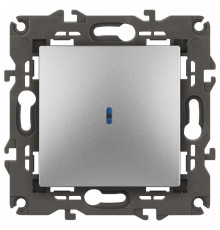 Выключатель одноклавишный с подсветкой без рамки Эра Эра Elegance 14-1102-03