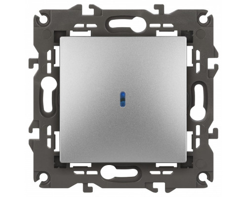 Выключатель одноклавишный с подсветкой без рамки Эра Эра Elegance 14-1102-03