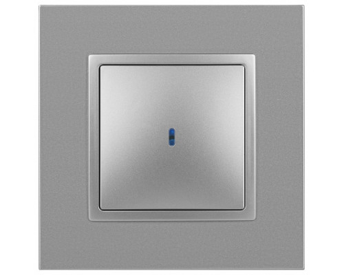 Выключатель одноклавишный с подсветкой без рамки Эра Эра Elegance 14-1102-03