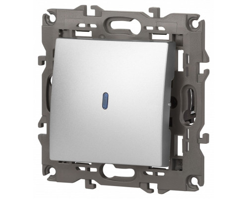 Выключатель одноклавишный с подсветкой без рамки Эра Эра Elegance 14-1102-03