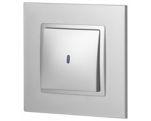 Выключатель одноклавишный с подсветкой без рамки Эра Эра Elegance 14-1102-03