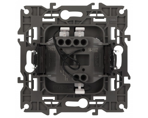 Выключатель одноклавишный с подсветкой без рамки Эра Эра Elegance 14-1102-03