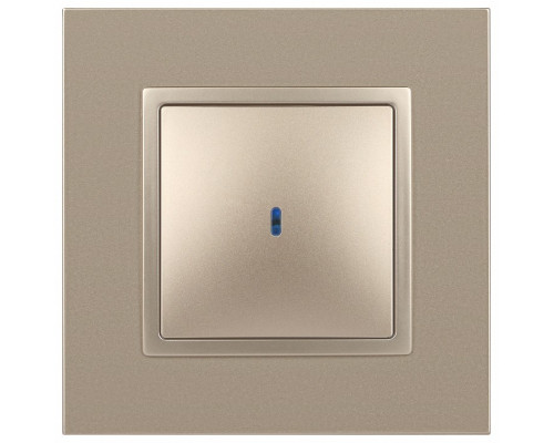 Выключатель одноклавишный с подсветкой без рамки Эра Эра Elegance 14-1102-04