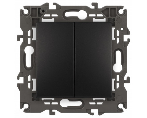 Переключатель двухклавишный без рамки Эра Эра Elegance 14-1106-05