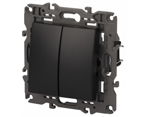 Переключатель двухклавишный без рамки Эра Эра Elegance 14-1106-05