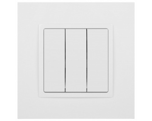 Выключатель трехклавишный без рамки Эра Эра Elegance 14-1107-01