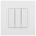 Выключатель трехклавишный без рамки Эра Эра Elegance 14-1107-01