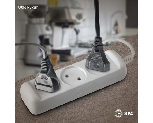 Удлинитель Эра  UX(6)-3-3m