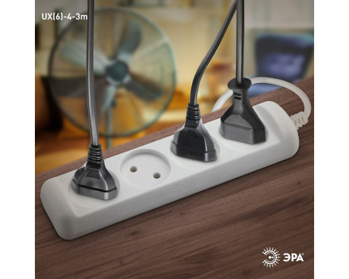 Удлинитель Эра  UX(6)-4-3m