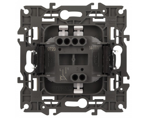 Выключатель одноклавишный без рамки Эра Эра Elegance 14-1111-03