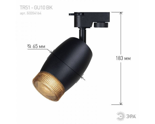 Светильник на штанге Эра  TR51 - GU10 BK