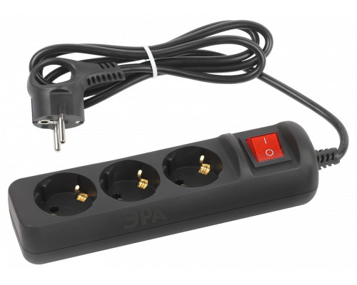 Удлинитель с выключателем Эра  UX-3es-1,5m-B