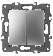 Переключатель перекрестный двухклавишный без рамки Эра Эра Elegance 14-1112-03