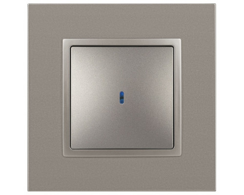 Выключатель одноклавишный с подсветкой без рамки Эра Эра Elegance 14-1102-16