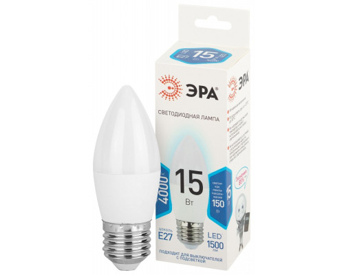 Лампа светодиодная Эра Стандарт LED B35-15W-840-E27