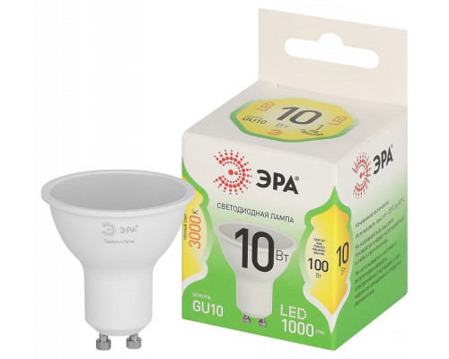 Лампа светодиодная Эра Green Line LED MR16-10W-830-GU10 GL