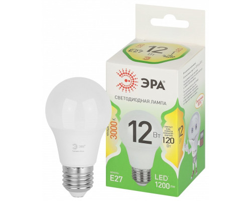 Лампа светодиодная Эра Green Line LED A60-12W-830-E27 GL