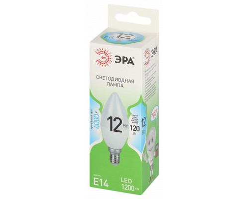 Лампа светодиодная Эра Green Line LED B35-12W-840-E14 GL