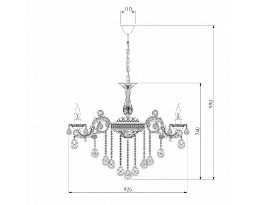 Подвесная люстра Bogate's Versales 283/10 Strotskis