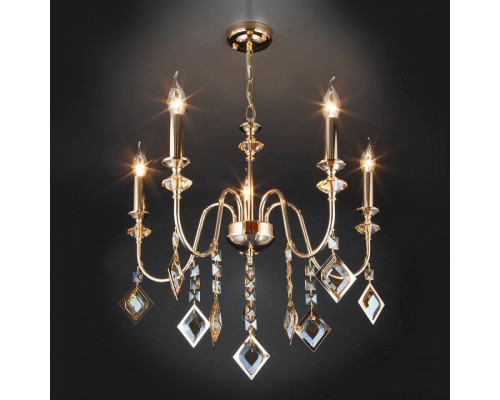 Подвесная люстра Eurosvet Telao золото/тонированный хрусталь Strotskis Smart 10120/5