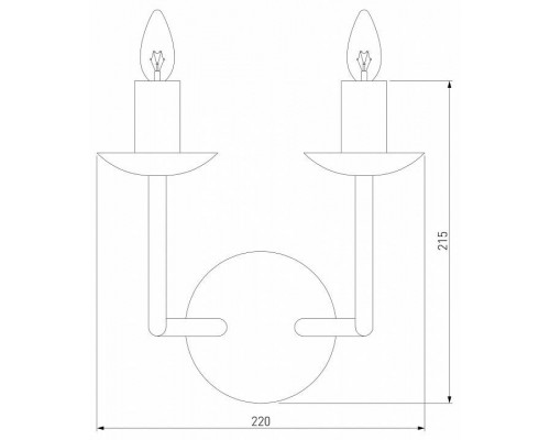 Бра Eurosvet Cariso 60150/2 хром