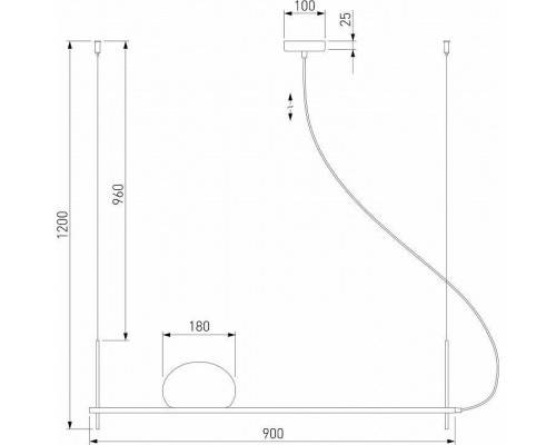 Подвесной светильник Eurosvet Stair 70145/1 черный