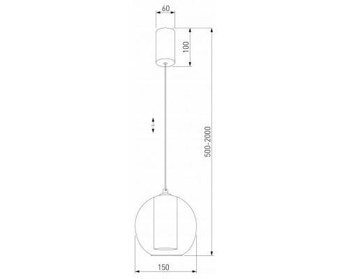 Подвесной светильник Eurosvet Cobble 50258/1 LED дымчатый