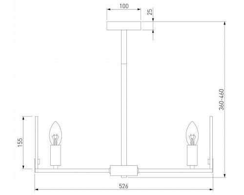 Люстра на штанге Eurosvet Marble 60158/5 латунь