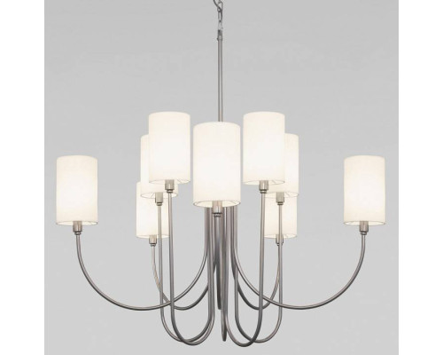 Подвесная люстра Eurosvet Abbey 60164/10 никель Smart