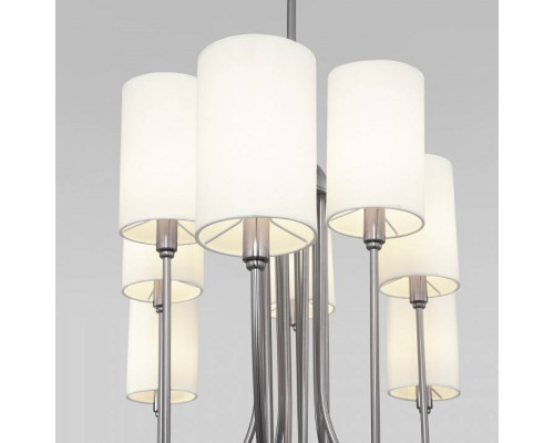 Подвесная люстра Eurosvet Abbey 60164/10 никель Smart