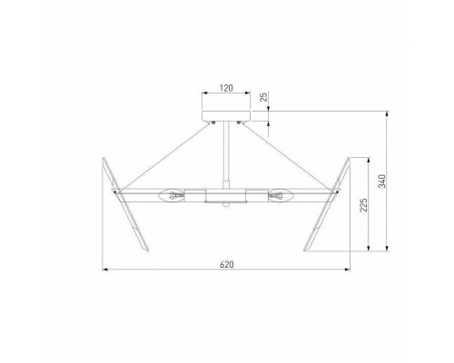 Светильник на штанге Eurosvet Steccato 10111/8 золотая бронза/прозрачный хрусталь Strotskis Smart