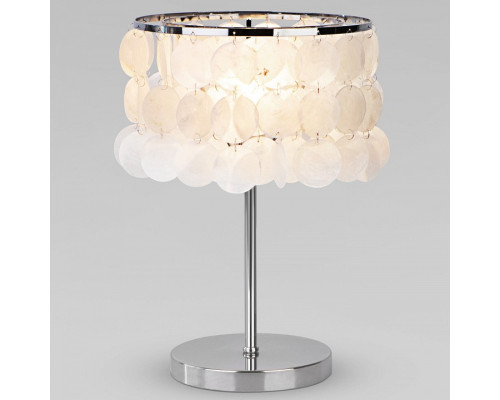 Настольная лампа декоративная Eurosvet Sandra 208101 хром/перламутр