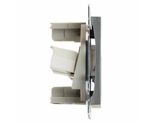 Розетка двойная Ethernet RJ-45 без рамки Stekker Катрин 50008