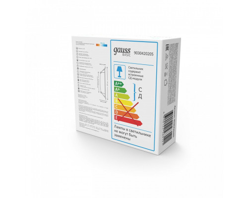 Встраиваемый светильник Gauss  9030420205