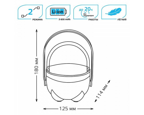Фонарь кемпинговый Gauss GFL002 GF002