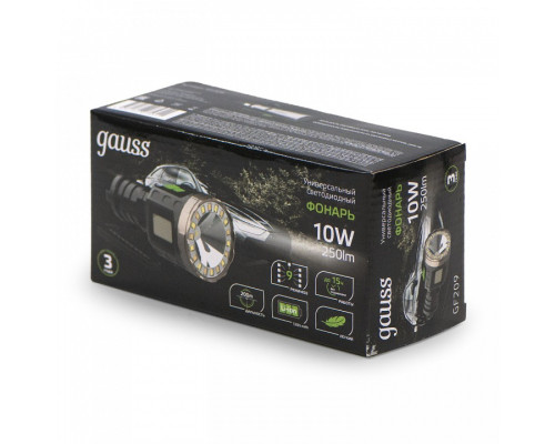 Фонарь ручной Gauss  GF209