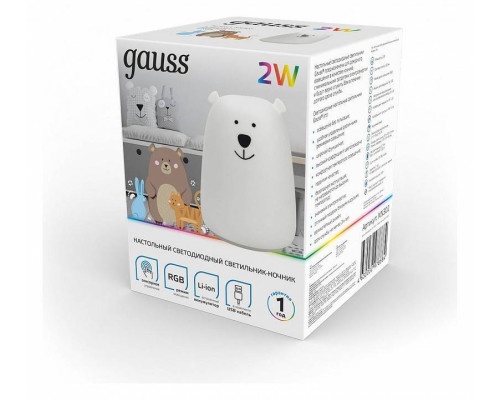 Настольная лампа-ночник Gauss Мишка NN302
