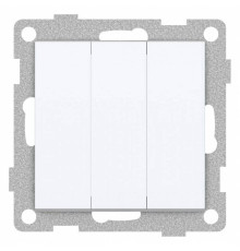 Выключатель трехклавишный без рамки Gusi Electric BRAVO С10В3-001