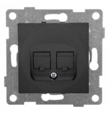 Розетка двойная Ethernet RJ-45 без рамки Gusi Electric UGRA С11К2-010